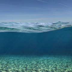 Sea or ocean underwater background