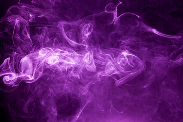 Fototapeta na wymiar Toxic purple smoke.