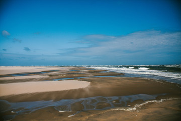 The beach and the North Sea. The Island Of Texel