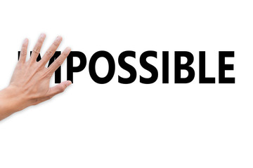 Possible positive can do thinking concept