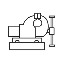 Bench vice linear icon