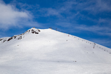 Caucasus Mountains, Georgia, ski resort Gudauri.