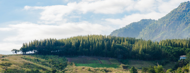 Beautiful Panoramic Khao Kho mountain view at Phetchabun, Thailand
