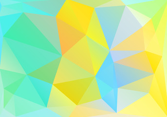 Abstract geometric background of triangular polygons. Retro mosaic triangle bright trendy pattern for web, business template, brochure, card, poster, banner design.