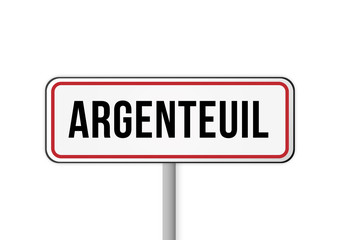 Panneau entr&eacute;e ville France Argenteuil