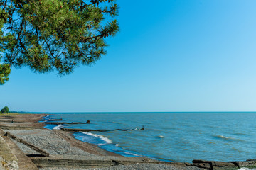 Coastline of Black Sea  in Abkhazia