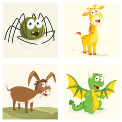 Animals Vector Illustration Set