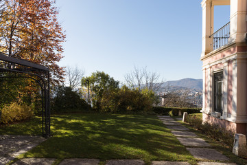 Exterior of ancient villa