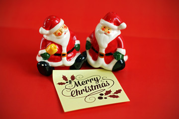 Christmas ornaments and postcard