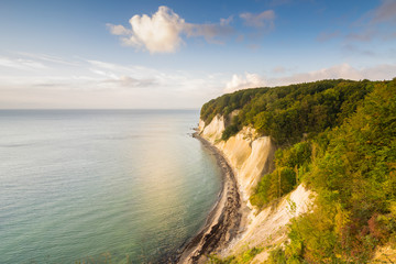 Kreideküste an der Ostsee auf Insel Rügen in Deutschland