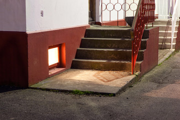 Reykjavik entrance with staircase