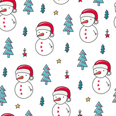 Vector christmas pattern