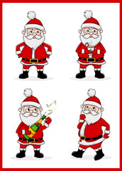 Santa Vector Set