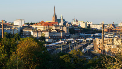 Cityscape and Skyline of the city of Szczecin, Poland