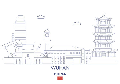 Wuhan City Skyline, China