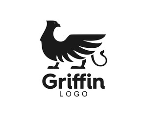 Fototapeta na wymiar Awesome Modern Griffin Eagle Lion Logo Animal