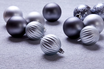 Christmas silver balls