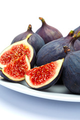 Fig isolated on white background. Clipping path