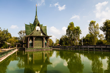 Fototapeta na wymiar Wat lan kuad, Srisaket, North-East of Thailand