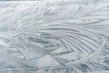 frost on car