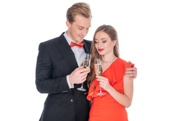 couple drinking champagne