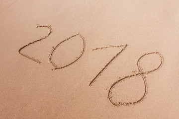 2018 New Year Written at the Sand Beach.