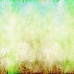 Vintage blue, sepia and green paper texture background.