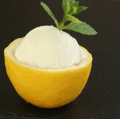 fresh lemon sorbet