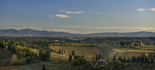 landscape in Toskana Itali