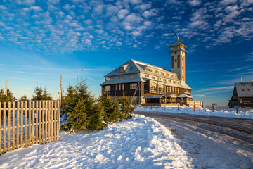 Sonnenaufgang auf dem Fichtelberg