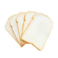 Butter breads, isolated on white background