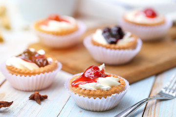 Tart red jam berry closeup