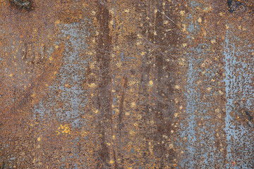The texture is metallic. Industrial background from an old rusty