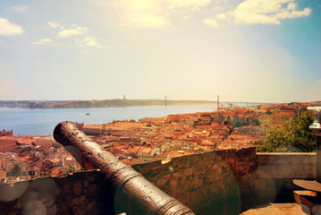 Lisbonne, canon du château de Saint-Georges