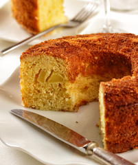 Homemade apple cake