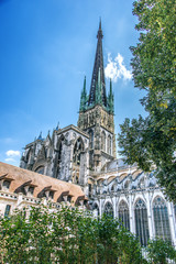 Flèche de la Cathédrale de Rouen, Normandie, France