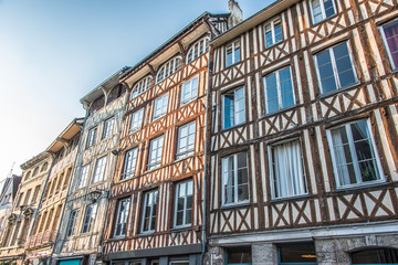 Maisons à Pans de Bois & ruelle de Rouen