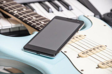 スマートホンと音楽のイメージ１