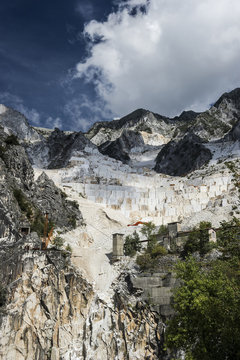 Marble Quarry, Carrara, Province Of Massa And Carrara, Tuscany, Italy