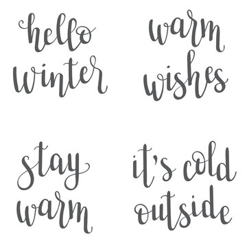 Christmas/New Year/winter lettering