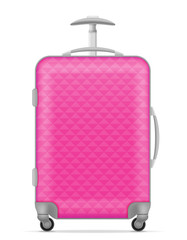 plastic travel bag vector illustration