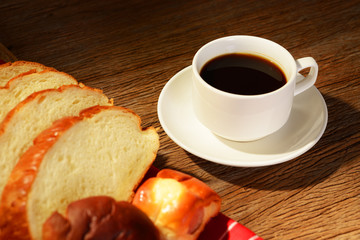 Coffee and bread