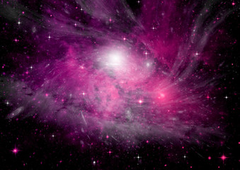 Fototapeta premium galaxy in a free space