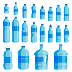 Plastic bottle water set