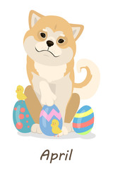 Shiba dogs calendar.