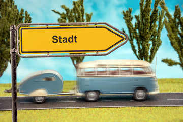 Schild 154 - Stadt