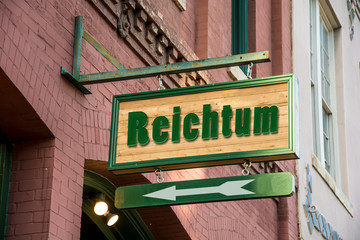 Fototapeta premium Schild 277 - Reichtum