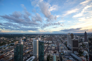 frankfurt am main germany from above