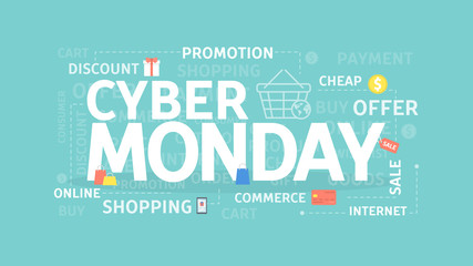 Cyber monday concept