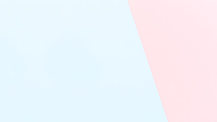 Double color blue and pink modern flat lay backgound